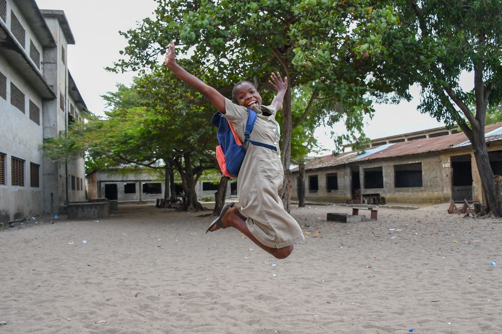 Enfant bénéficiaire du Plan Monique - scolarisation
